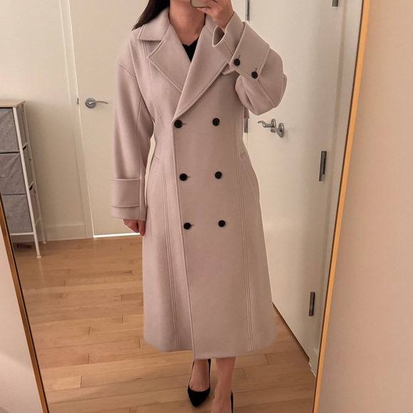 United Tokyo Made in Japan Wool Double-Breasted Belted Coat Size XS - Picture 3 of 11